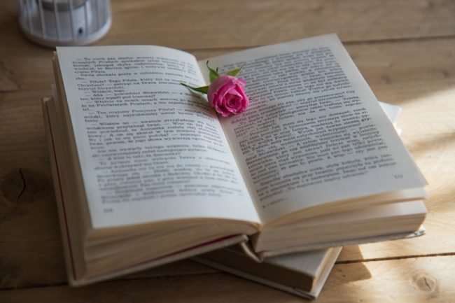 book with rose in middle Wedding Readings: Wedding Reading Ideas for Every Kind of Ceremony 