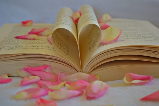 book with rose petals wedding readings traditional and modern wedding reading ideas Wedding Readings: Wedding Reading Ideas for Every Kind of Ceremony 