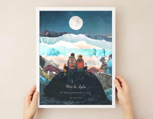 Personalised-print-for-engagement-gift