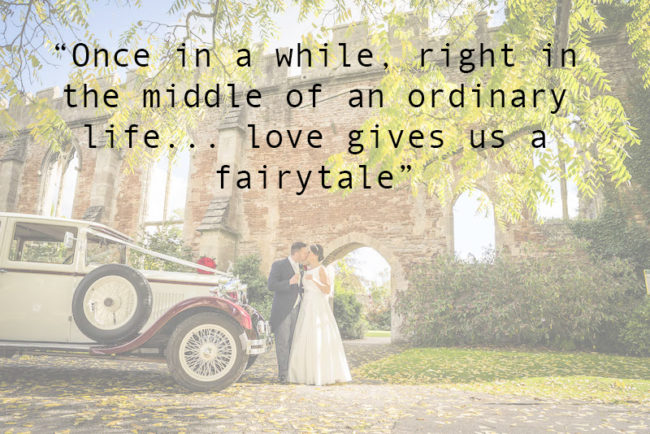 The Most Romantic Quotes for Your Wedding Day love gives us a fairytale