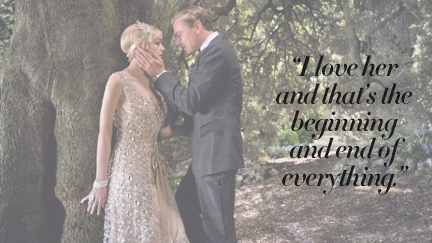 The Most Romantic Quotes for Your Wedding Day The Great Gatsby